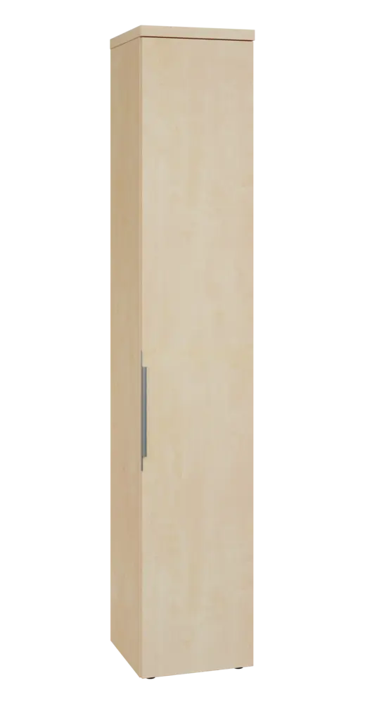 SIN 6 - 4D kancelářská skříň, 1-dveřová, pravá, 2170x400x400, bříza světlá